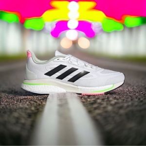 adidas Mens Supernova + M Boost Running Shoes Size 13 White Black GW9106 New